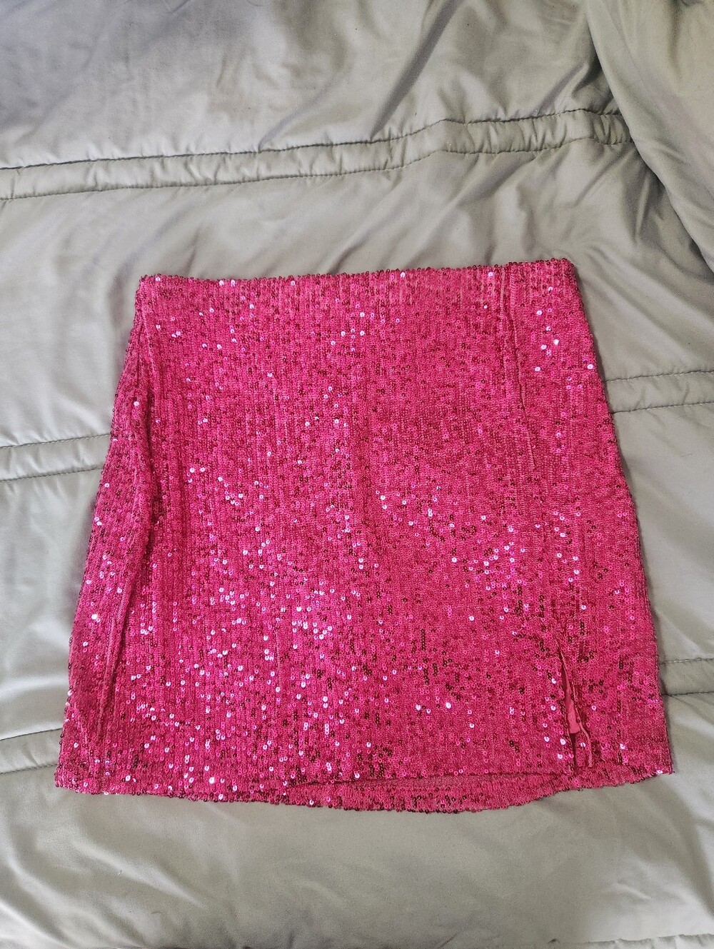 art class Hot Pink Sequin Mini Skirt